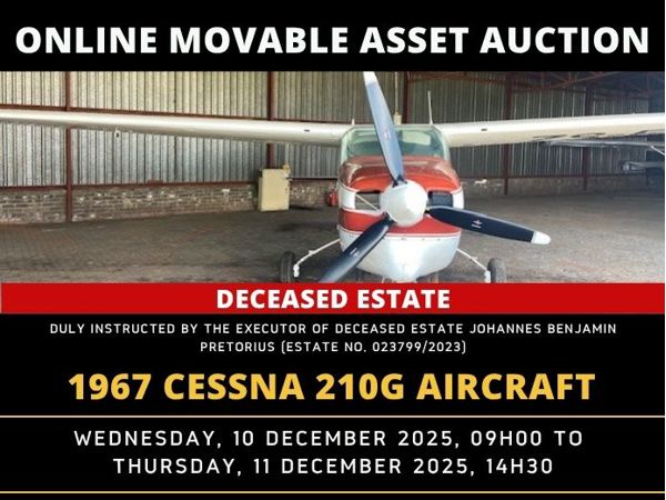 CESSNA 210G AIRCRAFT ONLINE AUCTION